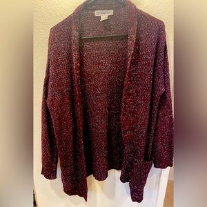 Maroon cardigan